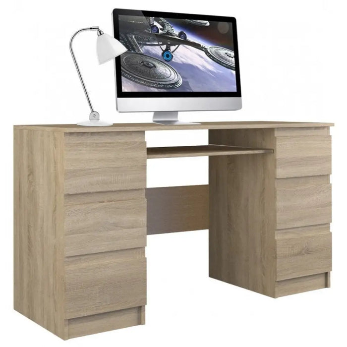 Бюро за компютър Topeshop KUBA SONOMA цвят дъб