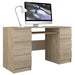 Бюро за компютър Topeshop KUBA SONOMA цвят дъб