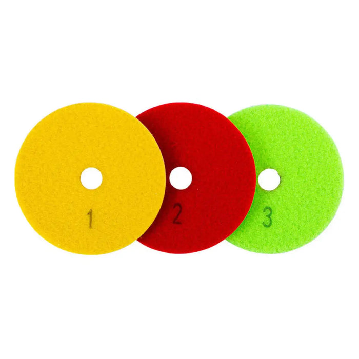 КОМПЛЕКТ ДИАМАНТЕНИ ДИСКОВЕ ЗА МОКРО ПОЛИРАНЕ 3 БРОЯ