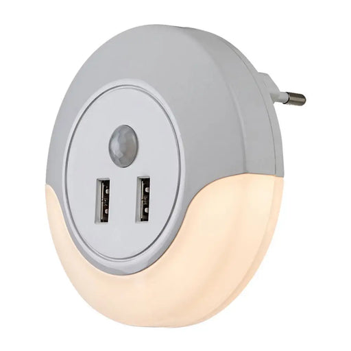 НОЩНА ЛАМПА СЪС СЕНЗОР 13.9W 2XUSB-A 3000K БЯЛА RABALUX