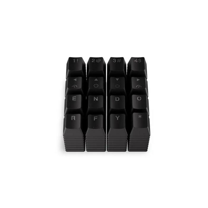 Капачки за механична клавиатура ENDORFY - 124 бр PBT - Черно