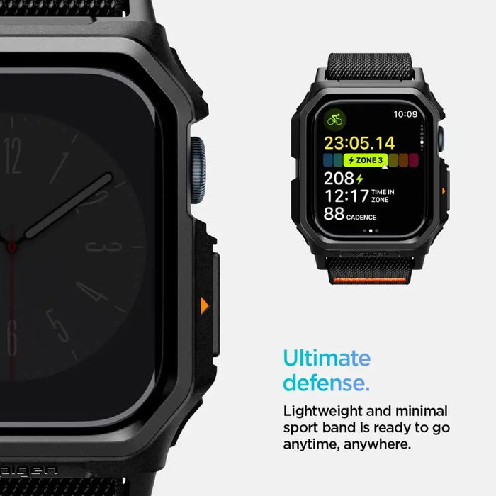 Каишка Spigen Lite Fit ’PRO’ за Apple Watch 10 46 мм - черна