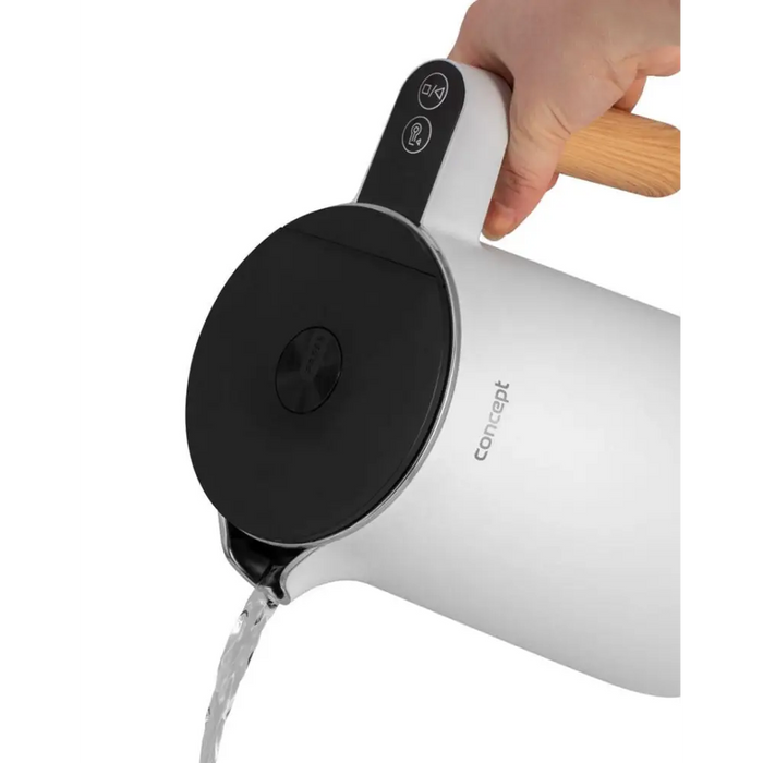 Чайник от неръждаема стомана бял 1,5 л Salt & Pepper