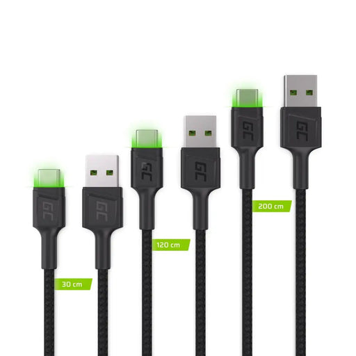 Комплект зелени клетки 3x GC Ray USB-C кабел 30 см 120 см