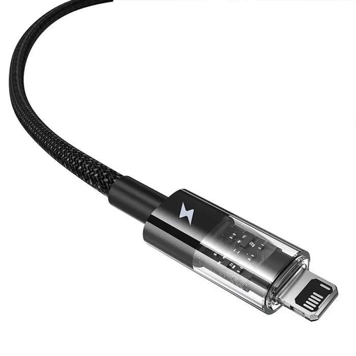 Кабел за бързо зареждане Baseus Gem USB to IP 2.4A 2 м Черен