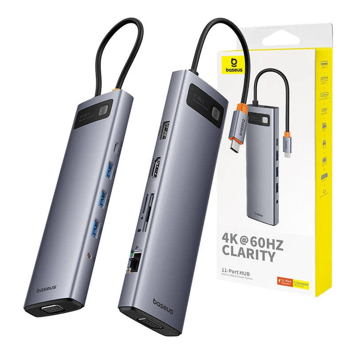 11в1 хъб Baseus StarJoy Metal Glam Series USB-C към HDMI
