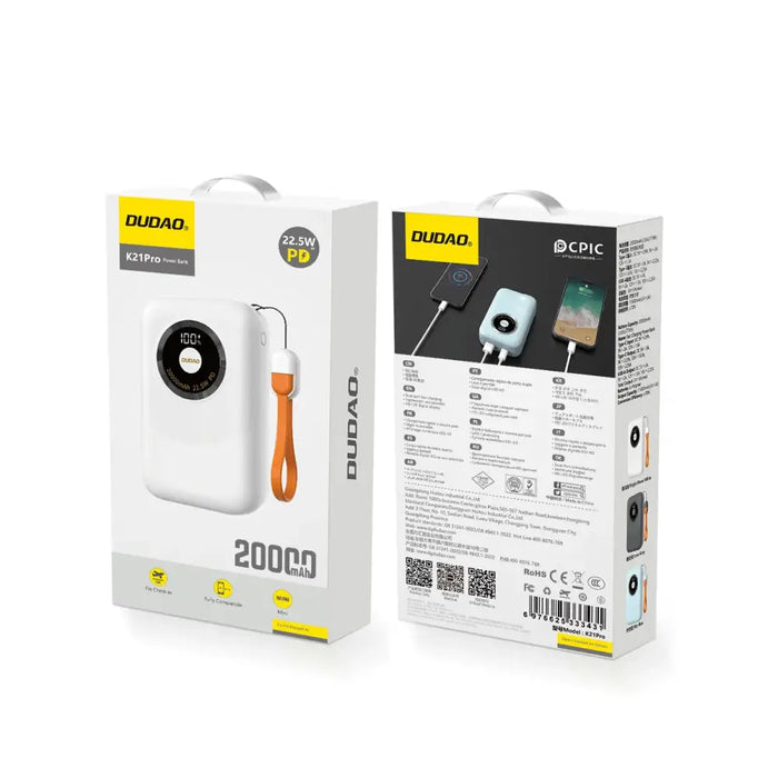 Преносима батерия Powerbank Dudao K21Pro Mini 20000mAh