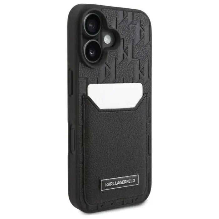 Калъф за iPhone 16 с монограм на Karl Lagerfeld Cardslots