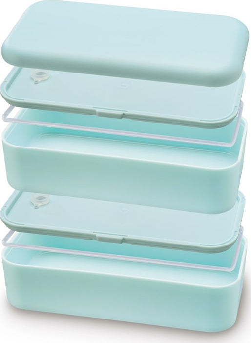 Кутия за храна Xavax Bento Box, 2 x 500ml, Пастелно синьо