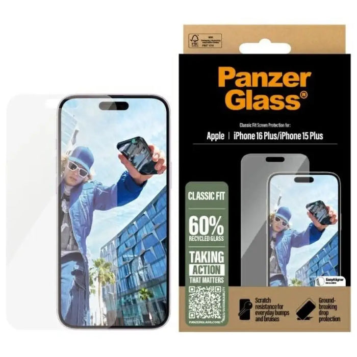 Стъклен протектор PanzerGlass iPhone 16 Plus 6.7’’ Classic