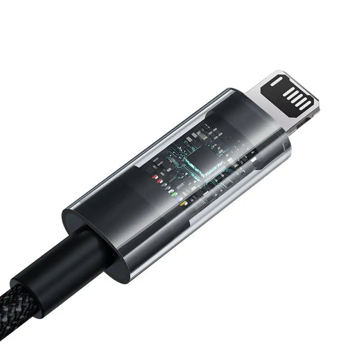 Кабел за бързо зареждане Baseus Gem USB to IP 2.4A 1 м черен