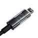 Кабел за бързо зареждане Baseus Gem USB to IP 2.4A 1 м черен
