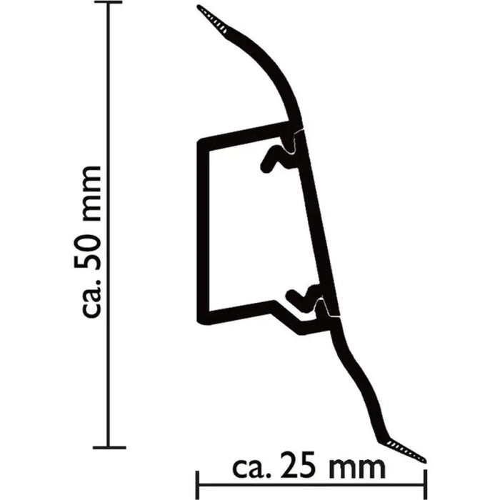 ПОДОВ PVC ПЕРВАЗ DOELLKEN SLK50 БРАЗИЛСКИ ДЪБ
