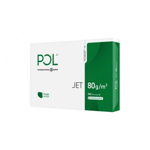 Копирна хартия офис POLJET 9938A80 (A4; 80g/m2; 500 листа;