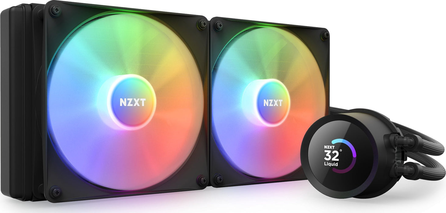 Охладител за процесор NZXT Kraken 280 RGB Black, LCD Display