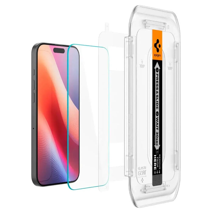 Закалено стъкло Spigen Glas.tR EZ Fit за iPhone 16 Pro - 2