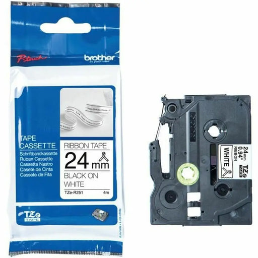 Оригинална матрична лента Brother TZE-R251 Бял Черен