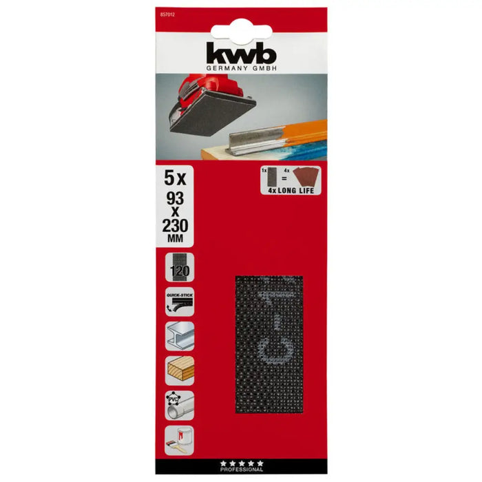 МРЕЖЕСТИ ШКУРКИ 5 БРОЯ 93Х230ММ К120 KWB