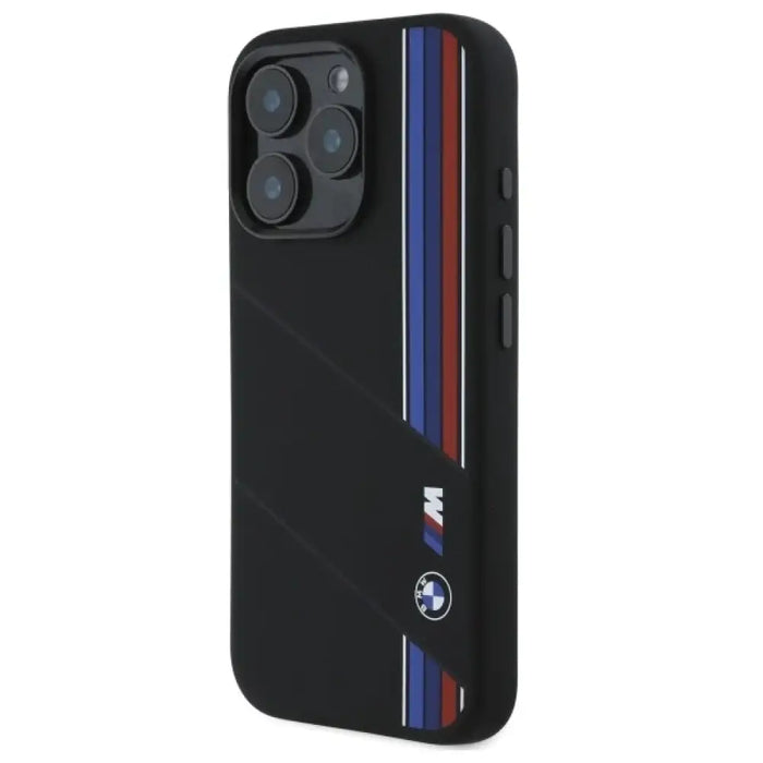 Силиконов калъф BMW Silicone Cut Tricolor Lines MagSafe