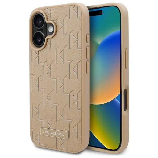 Калъф Magsafe за iPhone 16 с горещ печат Karl Lagerfeld