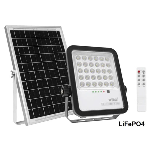 СОЛАРЕН LED ПРОЖЕКТОР 6000K 3.2V 8AH С 5M КАБЕЛ VITO SAHARA
