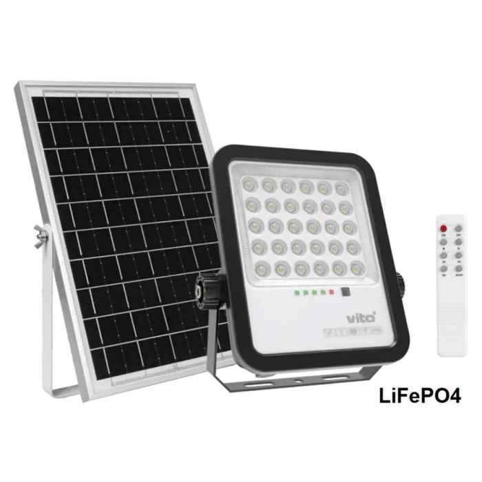 СОЛАРЕН LED ПРОЖЕКТОР 6000K 3.2V 8AH С 5M КАБЕЛ VITO SAHARA