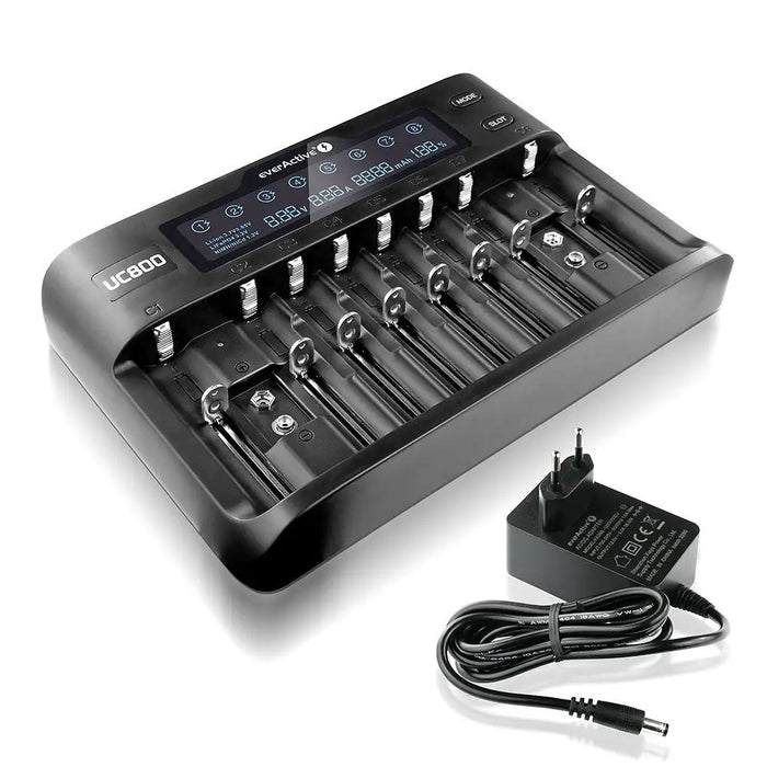 Зарядно устройство за цилиндрични Li-ion и Ni-MH батерии