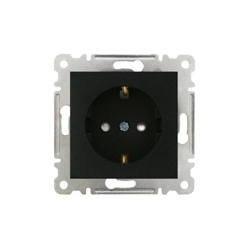 КОНТАКТ ЕДИНИЧЕН С ДЕТСКА ЗАЩИТА МЕХАНИЗЪМ ЧЕРЕН MAKEL