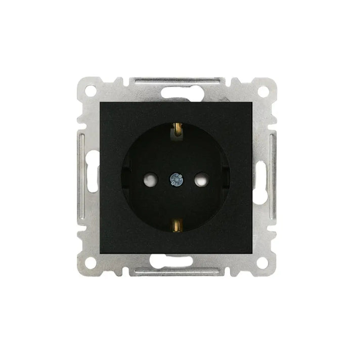 КОНТАКТ ЕДИНИЧЕН С ДЕТСКА ЗАЩИТА МЕХАНИЗЪМ ЧЕРЕН MAKEL