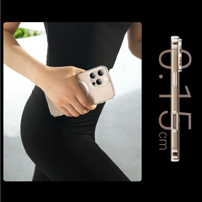 Прозрачен магнитен калъф Ugreen Classy с MagSafe за iPhone