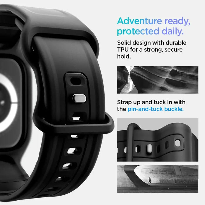 Каишка Spigen Vault Pro за Apple Watch 46 мм - матово черно