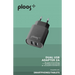 Зарядно устройство PLOOS 220V 2 USB 2A черно