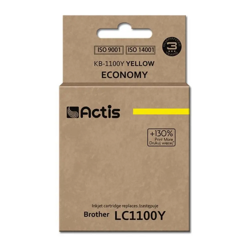 Мастило Actis KB-1100Y (заместител за Brother LC1100Y/980Y;