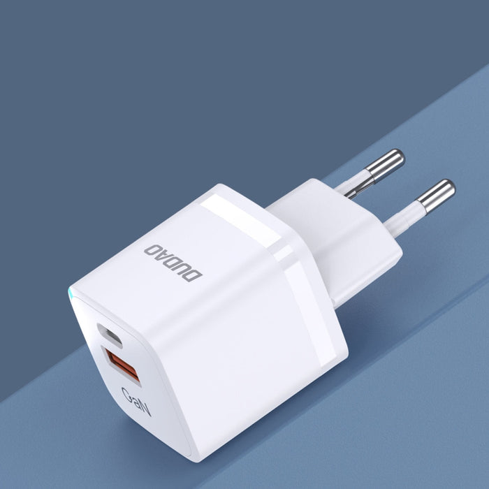 Адаптер Dudao A13Pro GaN 33W PPS USB-C / USB бял