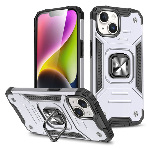 Кейс Wozinsky Ring Armor за iPhone 15 сребрист