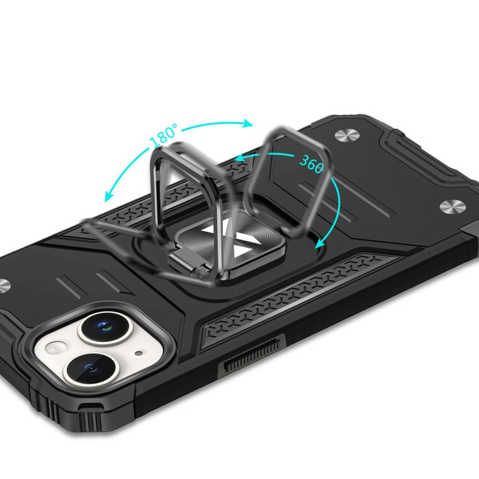 Кейс Wozinsky Ring Armor за iPhone 15 сребрист
