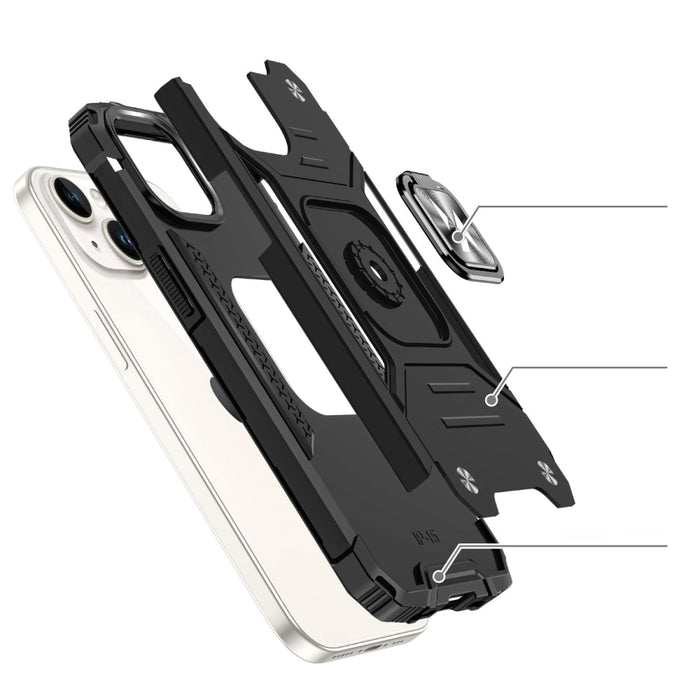 Кейс Wozinsky Ring Armor за iPhone 15 Plus сребрист