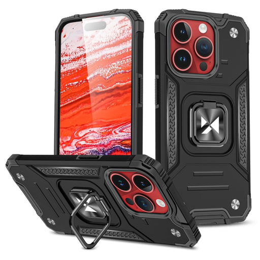 Кейс Wozinsky Ring Armor за iPhone 15 Pro черен