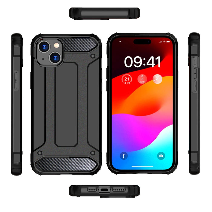 Кейс HQWear Hybrid Armor за iPhone 15 Plus черен