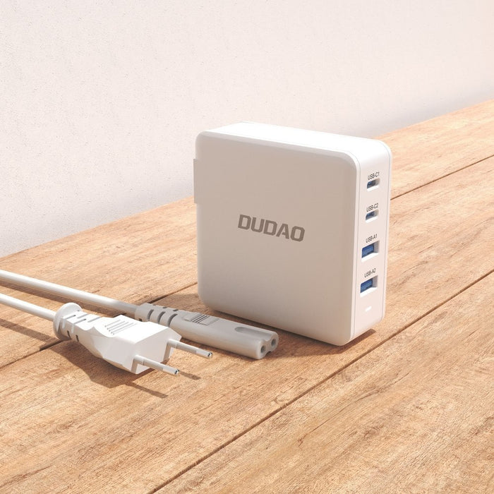 Бързо зарядно устройство Dudao A100EU GaN 100W 2x USB-C / 2x