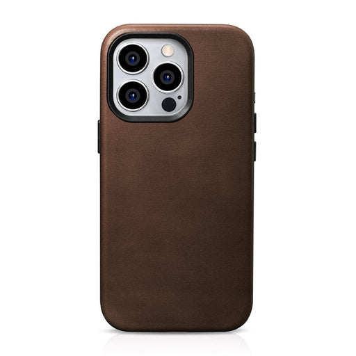 Кейс iCarer Oil Wax Premium Leather за iPhone 15 Pro