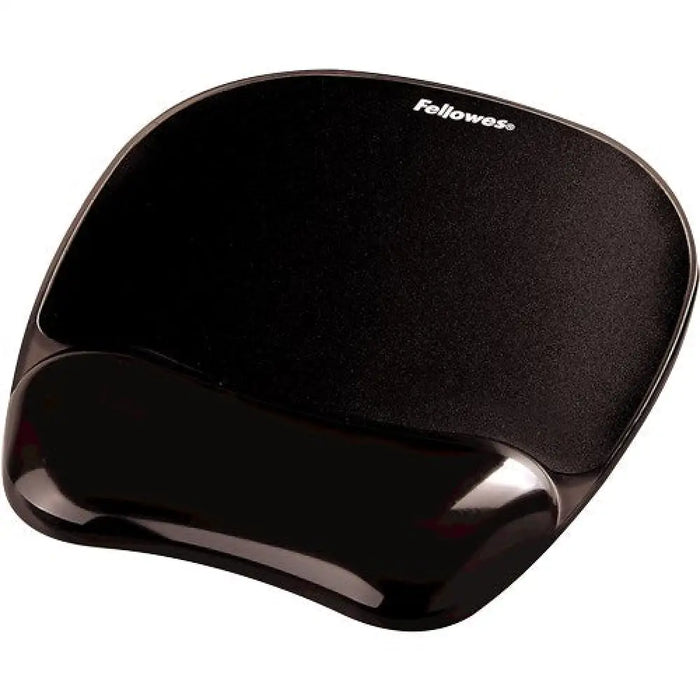 Гел за подложка за мишка и китка Fellowes CRYSTAL черен
