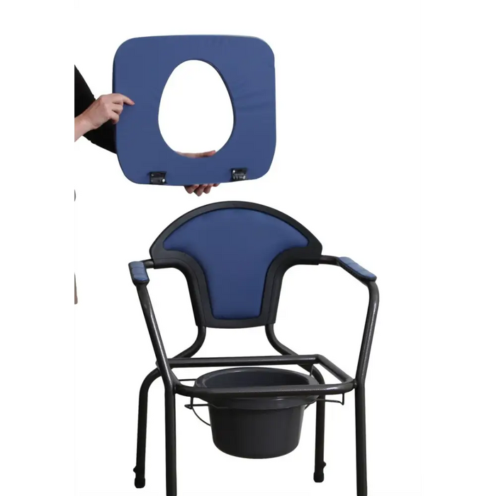 Санитарен стол OPEN с регулиране на височината Морско син