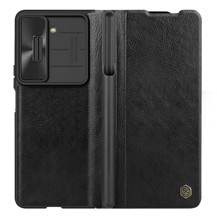 Калъф с протектор за камера Nillkin Qin Leather Pro за