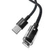 Кабел за бързо зареждане Baseus Gem USB to IP 2.4A 2 м Черен