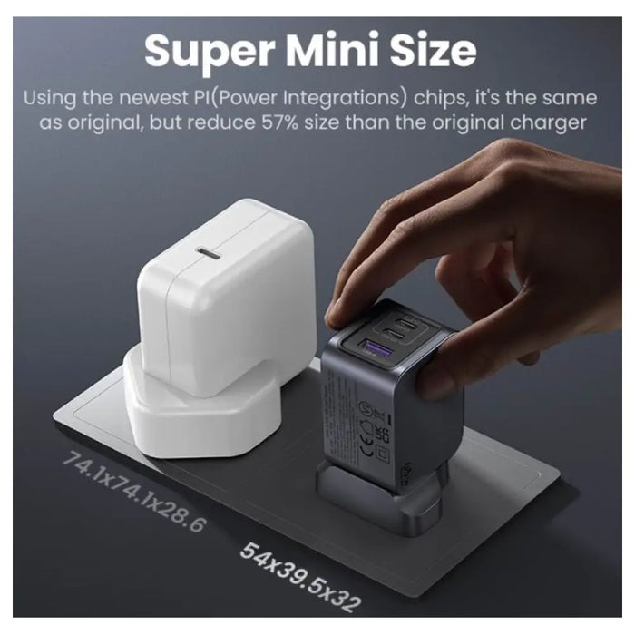 УНИВЕРСАЛНО ЗАРЯДНО УСТРОЙСТВО X755 220V 2xUSB-C 1xUSB A