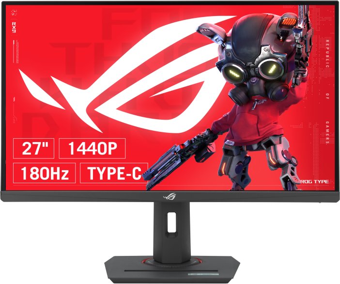 ASUS ROG Strix XG27ACMS 27-инчов, бърз IPS WLED, QHD, 16:9, 320Hz, 350cd/m2, 1m/0.3ms, HDMI, DP, USB-C, DP, алтернативен режим