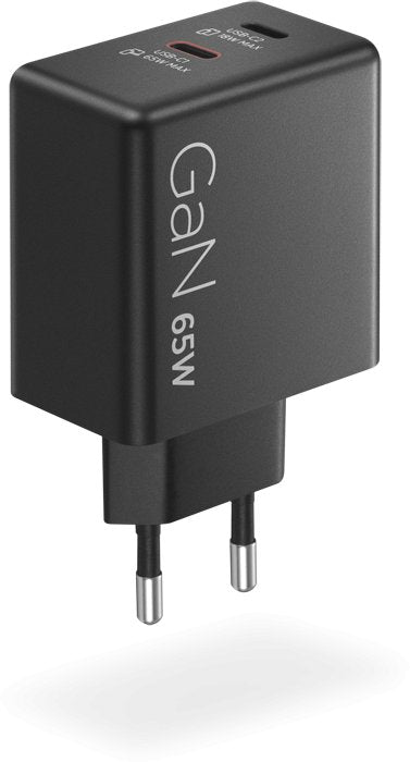LENOVO Двоен USB-C 65W GaN Зарядно устройство Черен EU