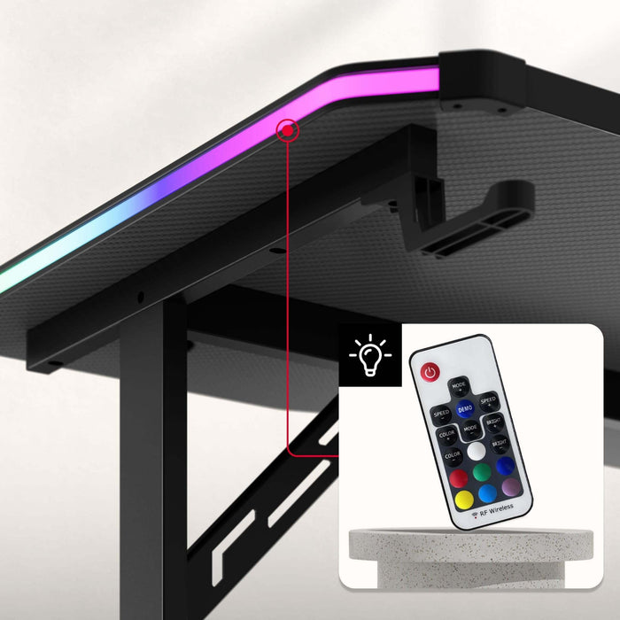 Бюро за игри Huzaro Hero 4.6 RGB Black