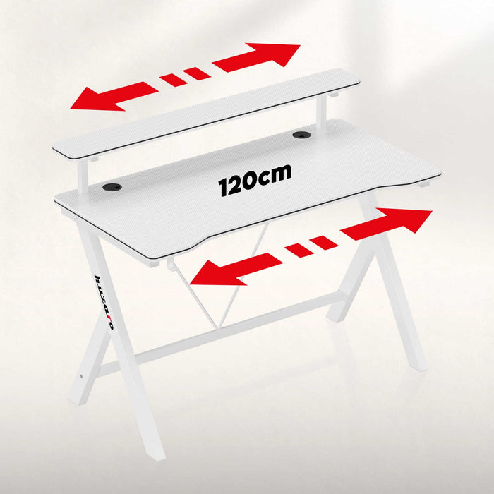 Геймърско бюро Huzaro Hero 1.9 White